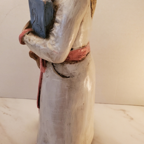 Collector DOLL,VINTAGE ,VERY RARE. GIRL WITH TEDDY BEAR. - Picture 10 of 15